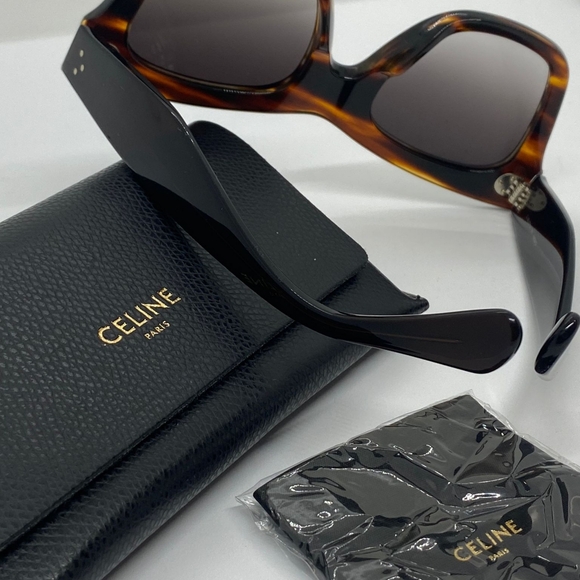 CELINE SUNGLASSES-Paris/ColorBrown/Bag, cleaning cloth and Case Original/No Box - Picture 5 of 12